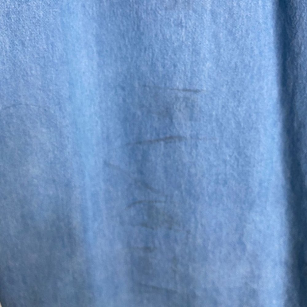 Paradise Point Vtg. Blue Denim "Coca-Cola" Shirt with Pointed Collar Size XL Y2K - Picture 9 of 13